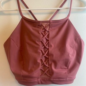 Lululemon spiced chai align tank mesh panel size 8